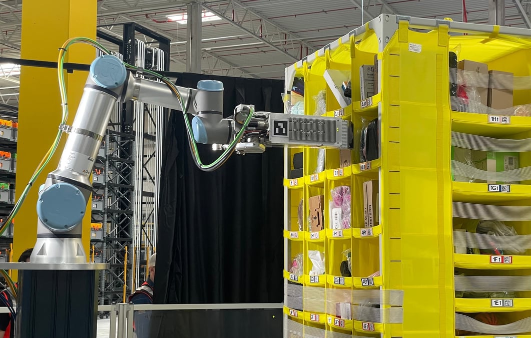 Amazon a dévoilé son tout nouveau robot Vulcain ce 7 mai en Allemagne.