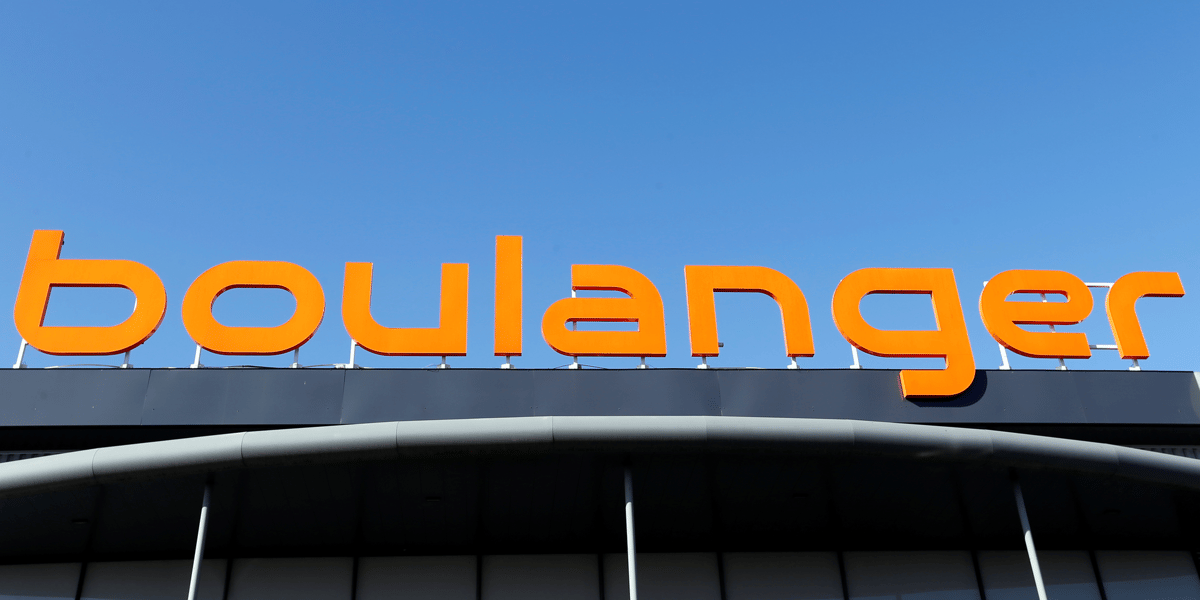 Logo enseigne Boulanger, spécialiste en électroménager et multimédia du groupe Mulliez