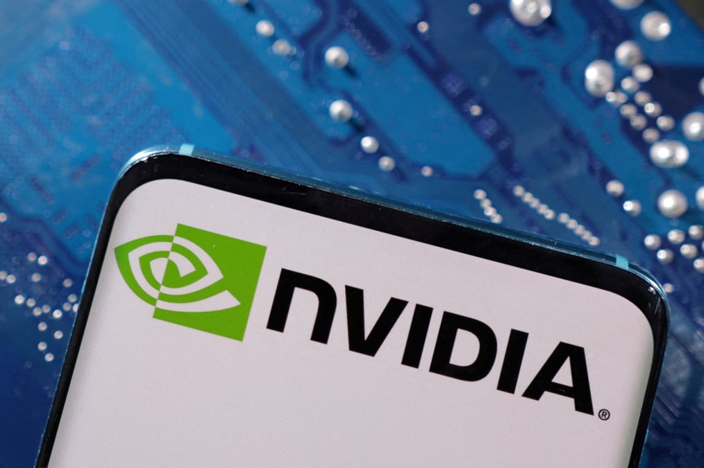 Photo d'archives: le logo de nvidia
