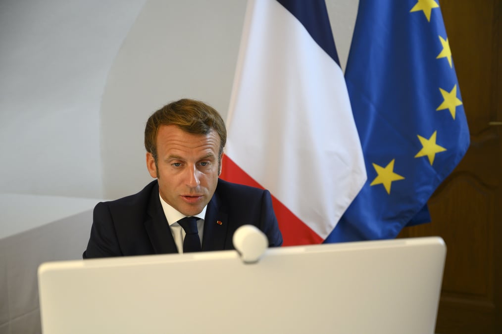 Macron affirme sa determination a oeuvrer pour la paix au proche-orient