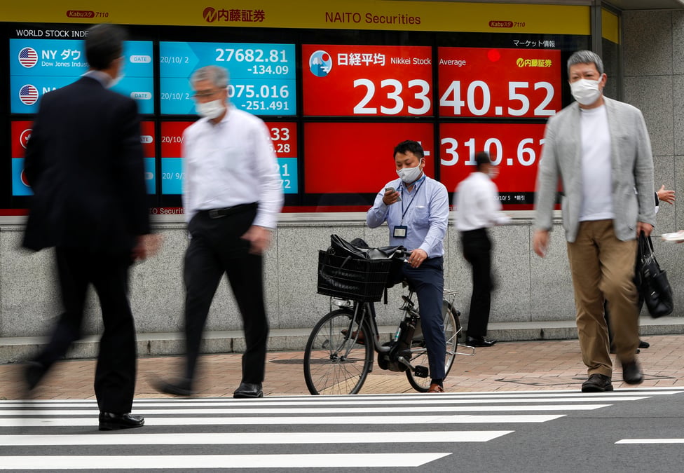 La bourse de tokyo finit en baisse