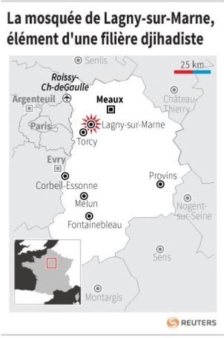 La mosquee de lagny-sur-marne, element d'une filiere djihadiste 