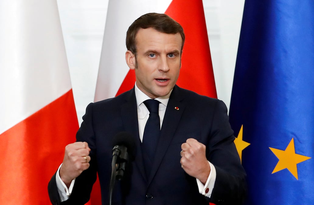 En pologne, macron plaide pour l'europe de la defense