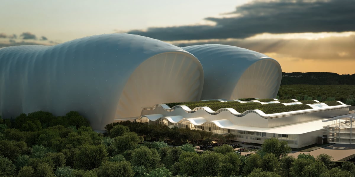 Au nord de la Gironde, Flying Whales veut bâtir des halls immenses de 200 mètres de long pour 65 mètres de haut pour fabriquer son futur dirigeable.