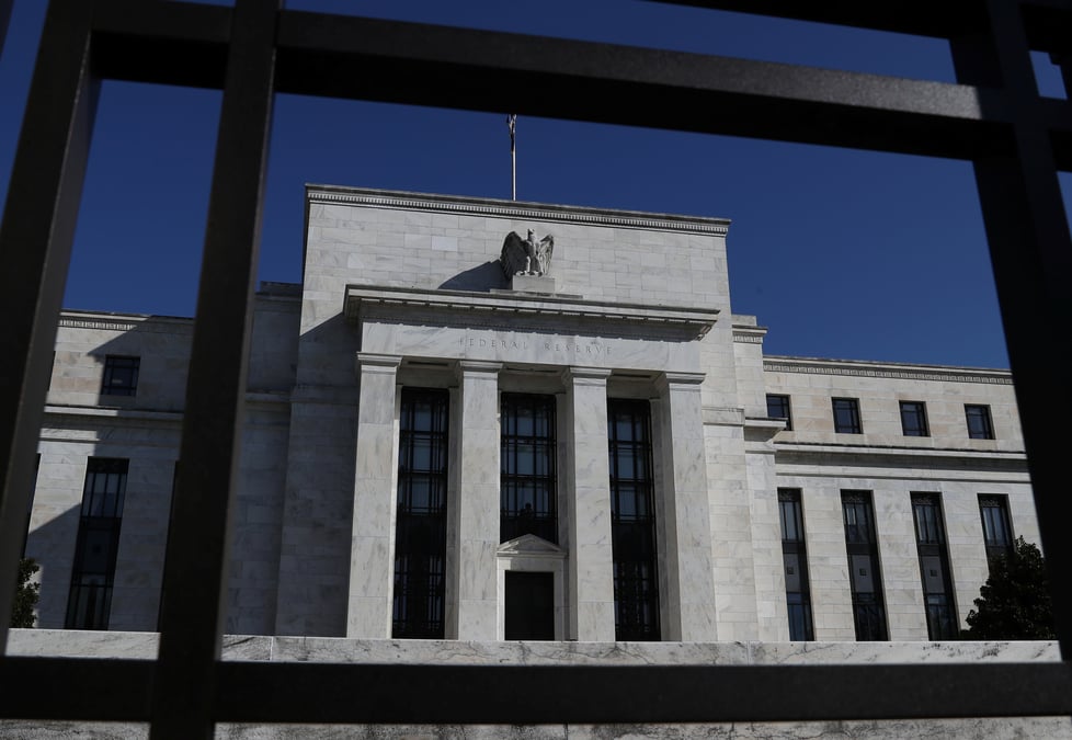 Federal reserve board building on constitution avenue is pictured in washington