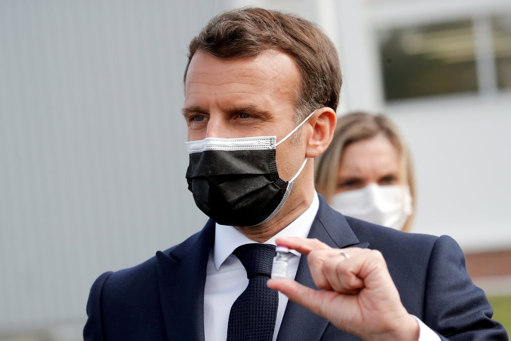 Macron a recu la dose de rappel du vaccin contre le covid-19