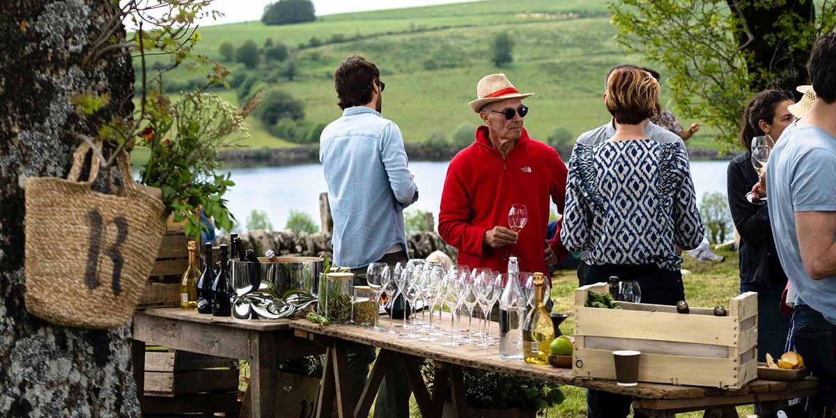 Dégustation de vins d’Aveyron à Cassuéjouls.