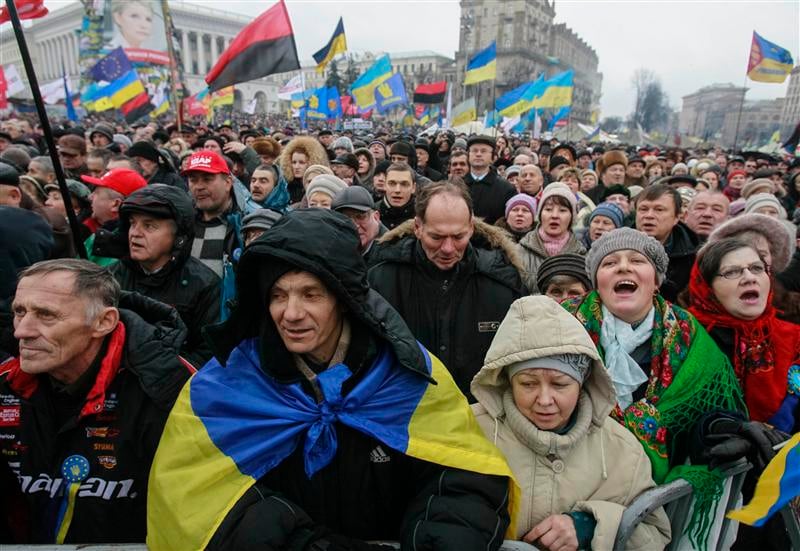 Grande manifestation anti-Ianoukovitch à Kiev