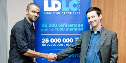 Tony Parker et Laurent de la Clergerie