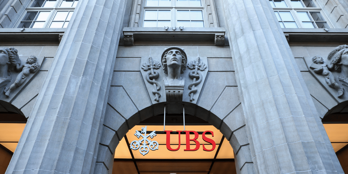 Le logo de la banque suisse ubs, a zurich