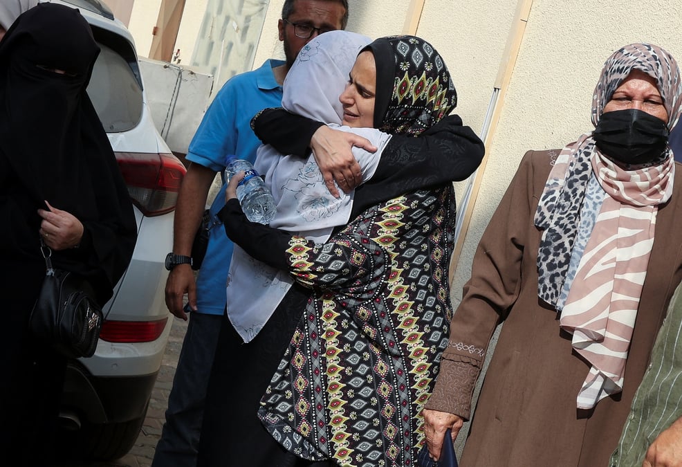 Des funerailles, dans le centre de la bande de gaza