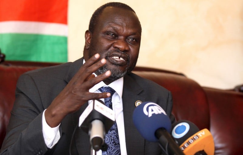 Le chef sud-soudanais riek machar de retour a juba le 18 avril