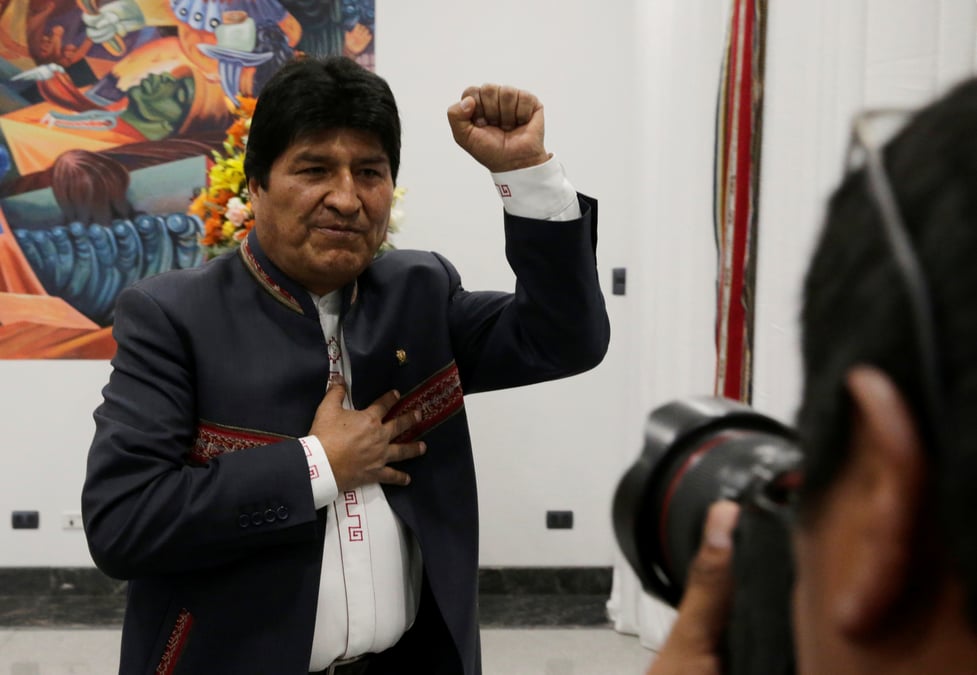 Morales victorieux de la presidentielle en bolivie des le premier tour