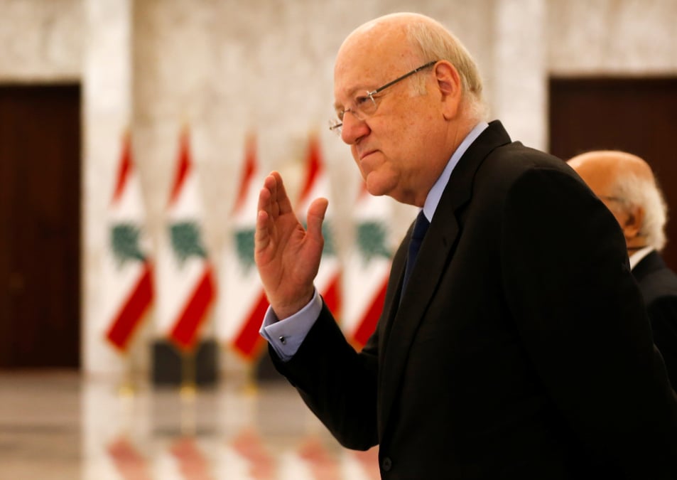 Liban: najib mikati, pressenti pour etre premier ministre, rencontre le president aoun