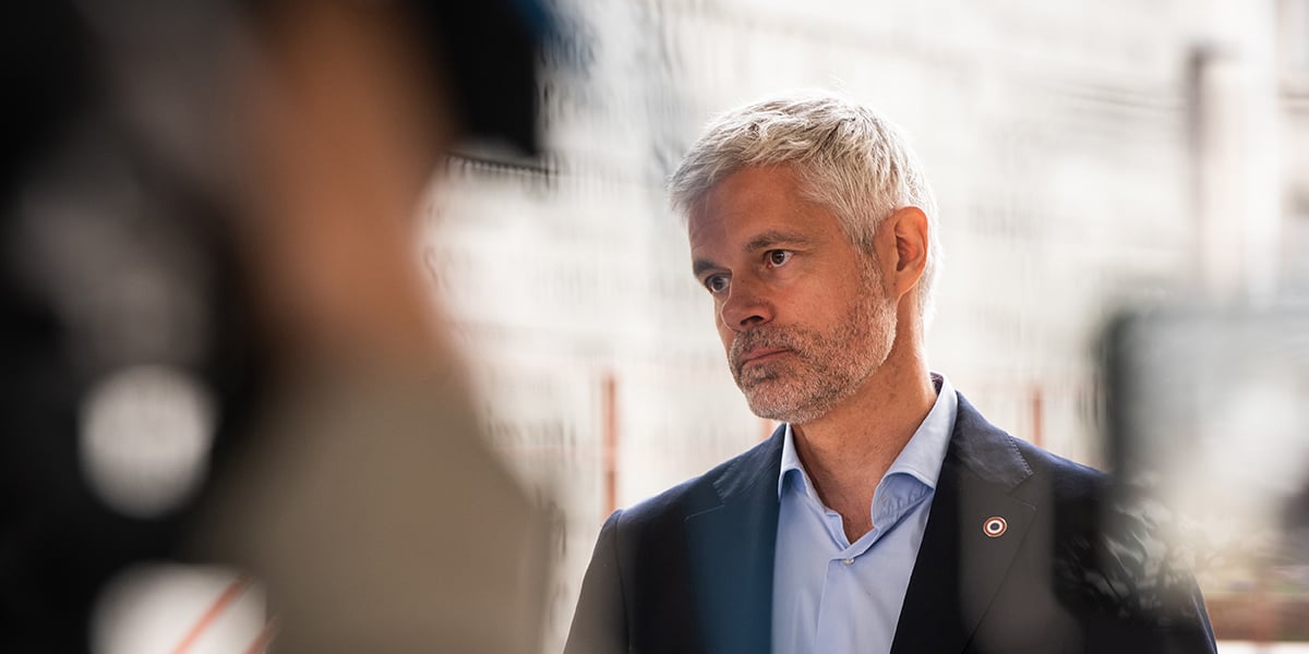 Laurent Wauquiez à Yssingeaux le 11 juin.
