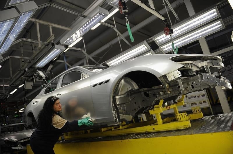 Net repli de la production industrielle en italie