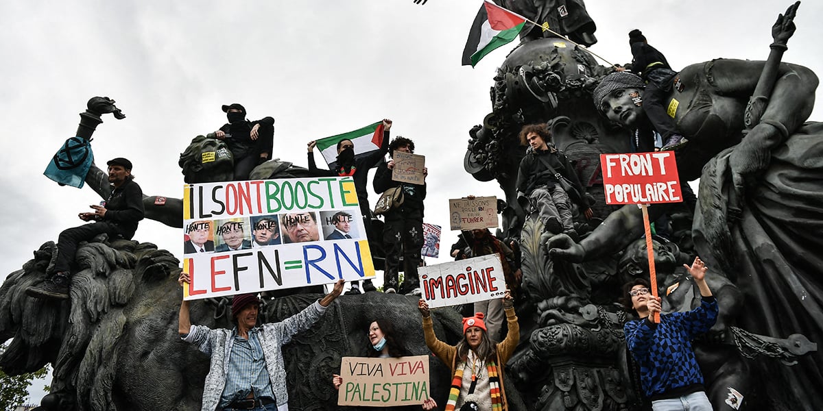 Place de la République, à Paris, le 15 juin.