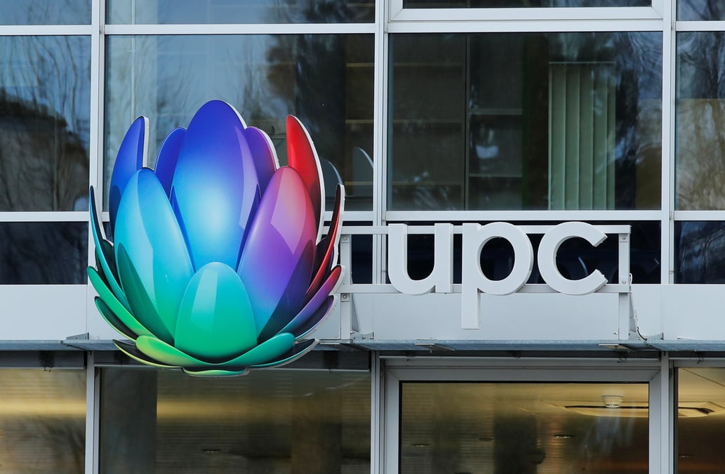 Logo of upc cablecom is pictured in renens