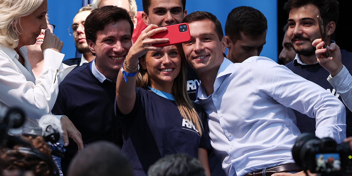 Université d’été du RN, à Beaucaire, le 16 septembre 2023.