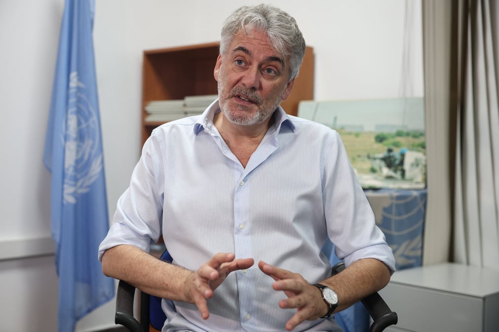 Le porte-parole de la finul, andrea tenenti