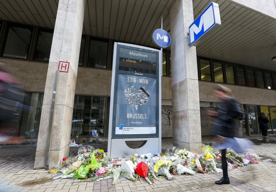 La station de metro maelbeek a bruxelles rouverte au public