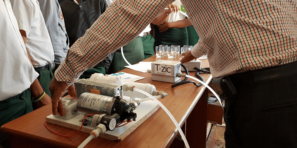 Le système de désinfection de l'eau par LED UV créé par T.Zic