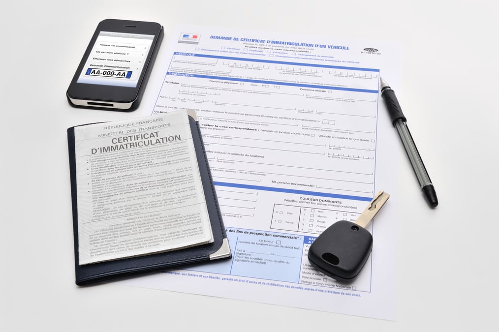 Certificat d'immatriculation