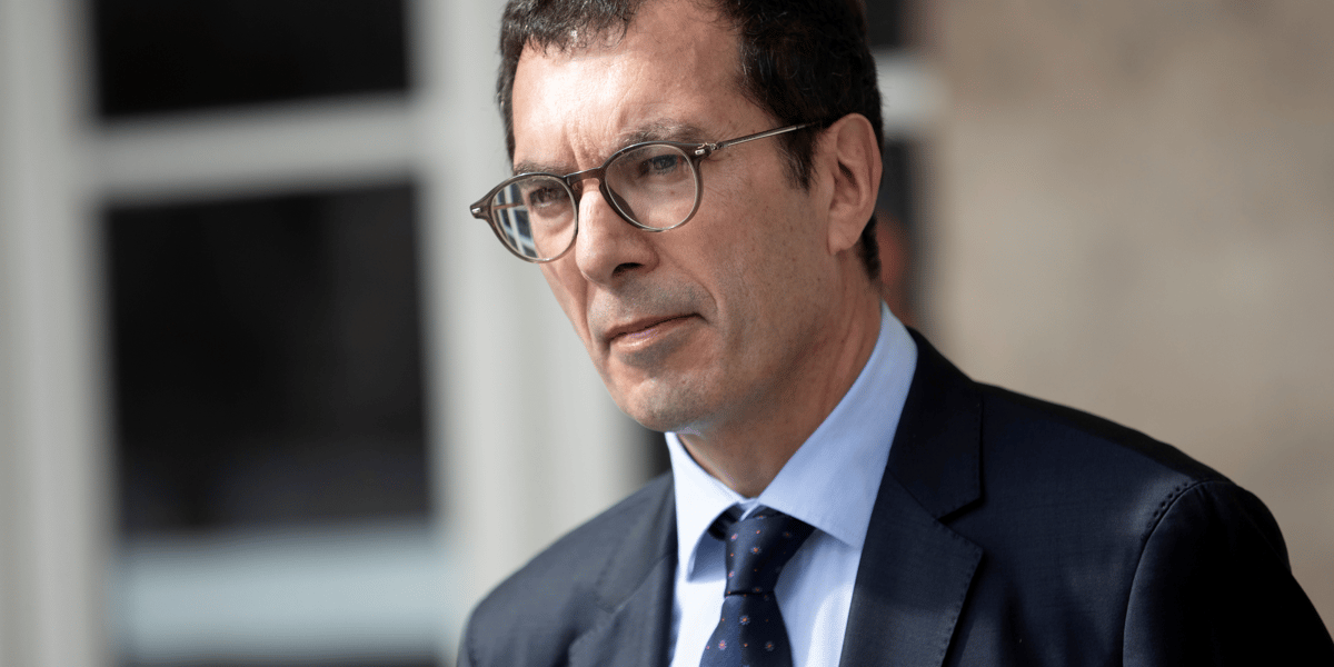 Jean-Pierre Farandou, PDG de la SNCF, à la gare de l'Est à Paris, le 10 mai 2020
