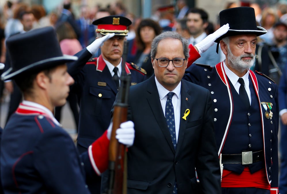 Les independantistes catalans se rassemblent a barcelone pour la "diada"