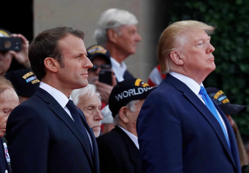 "d-day": macron appelle trump a rester fidele aux alliances de l'amerique