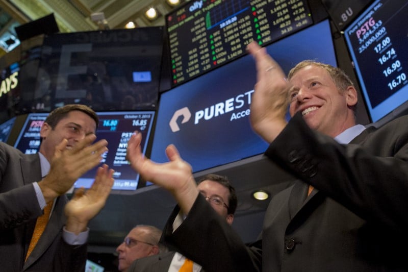 Pure storage, 1ere entree en bourse du trimestre a new york, debute en baisse
