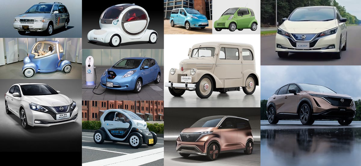 Nissan, historic, electric cars