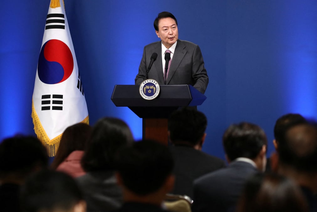 Photo d'archives du president sud-coreen yoon suk-yeol a seoul