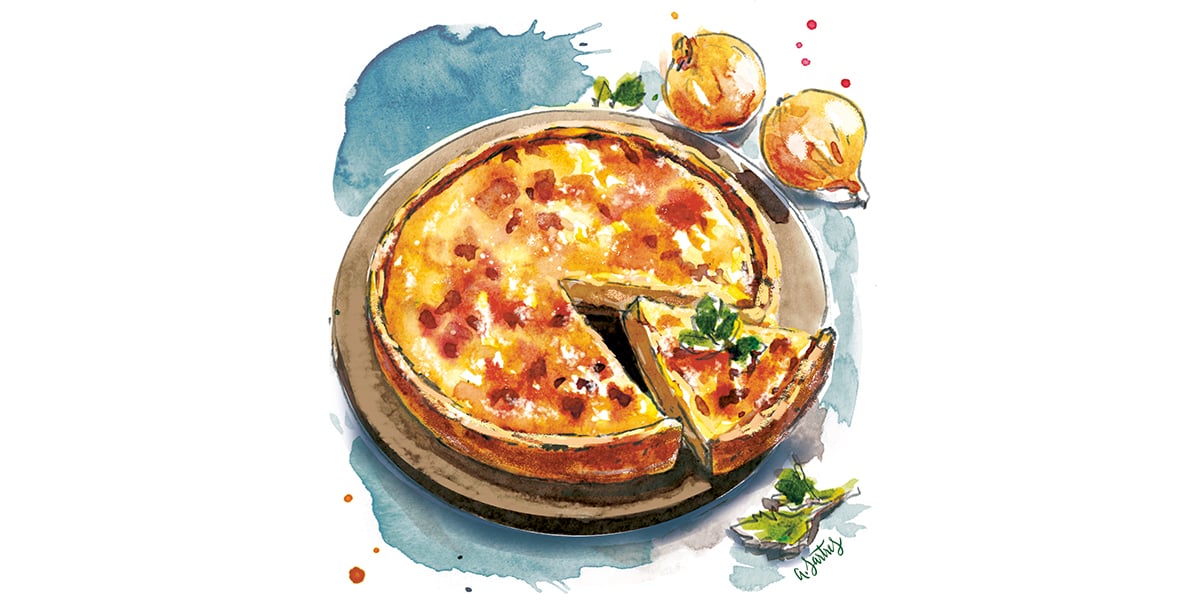 Cette semaine, découvrez la tarte à l'oignon.