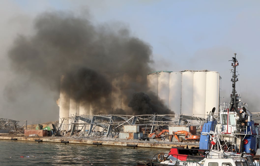 Liban: un navire de la finul touche par l'explosion, des blesses