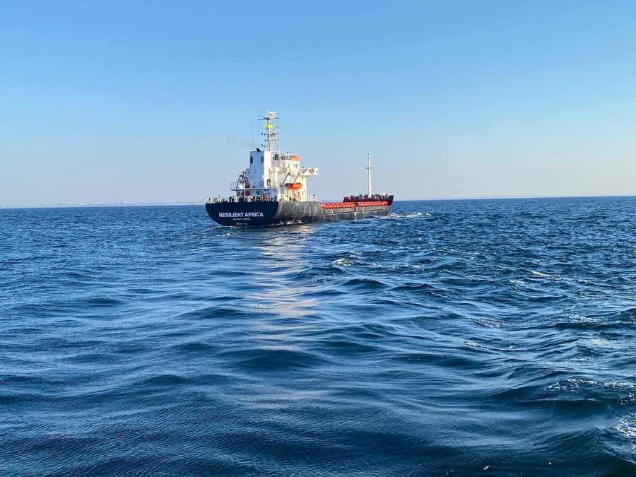 Le navire Resilient Africa a quitté le port de Tchornomorsk en Ukraine le 19 septembre 2023.