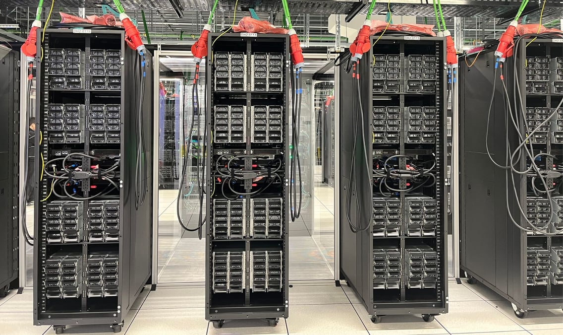 Un datacenter de Nebius, spécialiste néerlandais de l'infrastructure IA dans le Cloud.