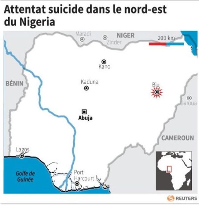 Attentat suicide sur un marche au nigeria 