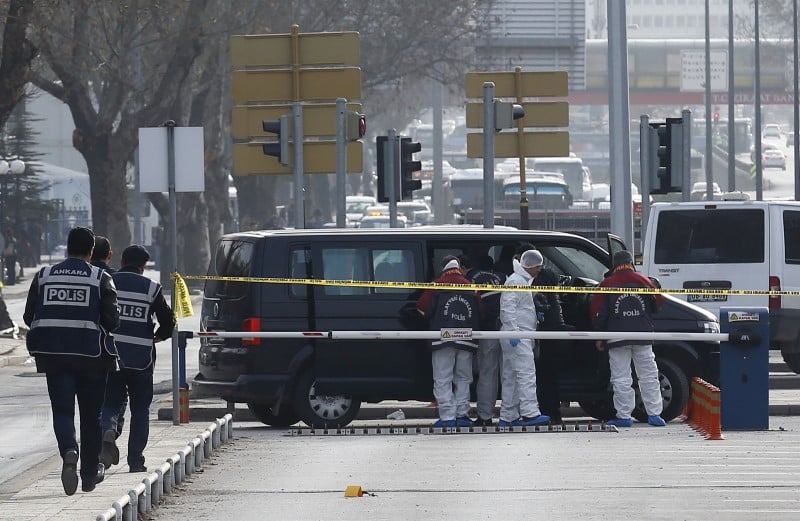L'attentat d'ankara impute aux miliciens kurdes