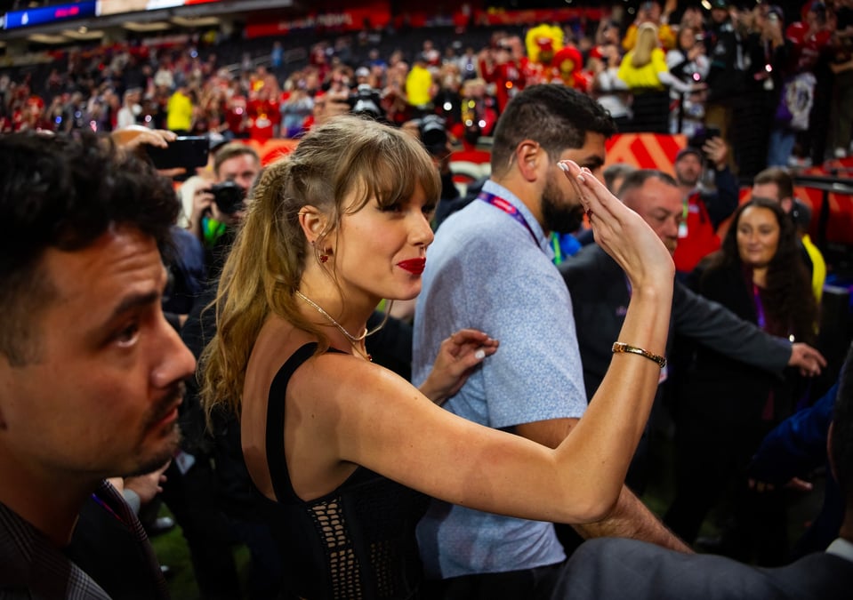 Taylor swift lors d'un match du super bowl