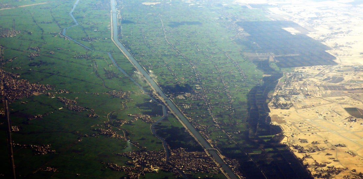 Nile Rivière Agriculture Egypte Soudan Canal irrigation terre