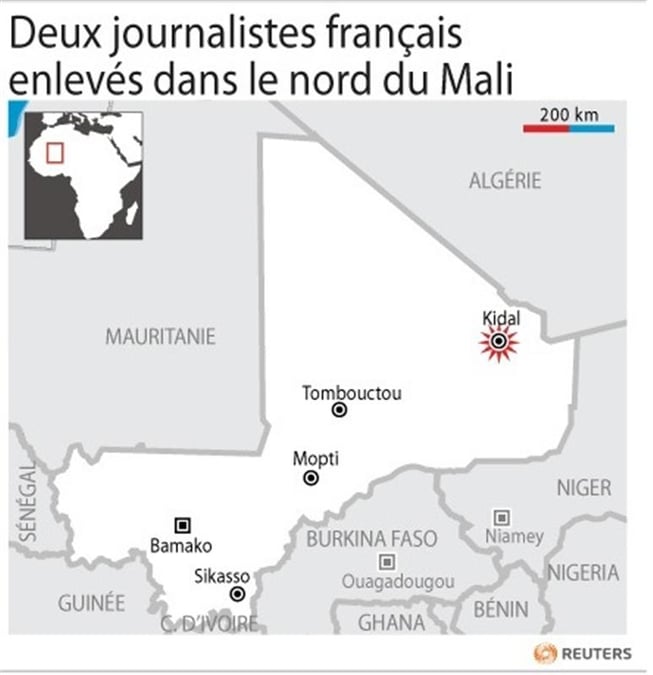 Deux journalistes français auraient été enlevés à Kidal au Mali
