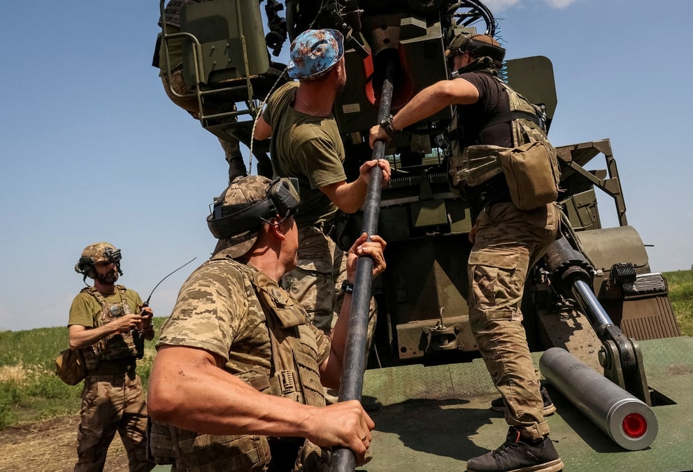 La 57e brigade d'infanterie motorisee separee sur le front ukrainien