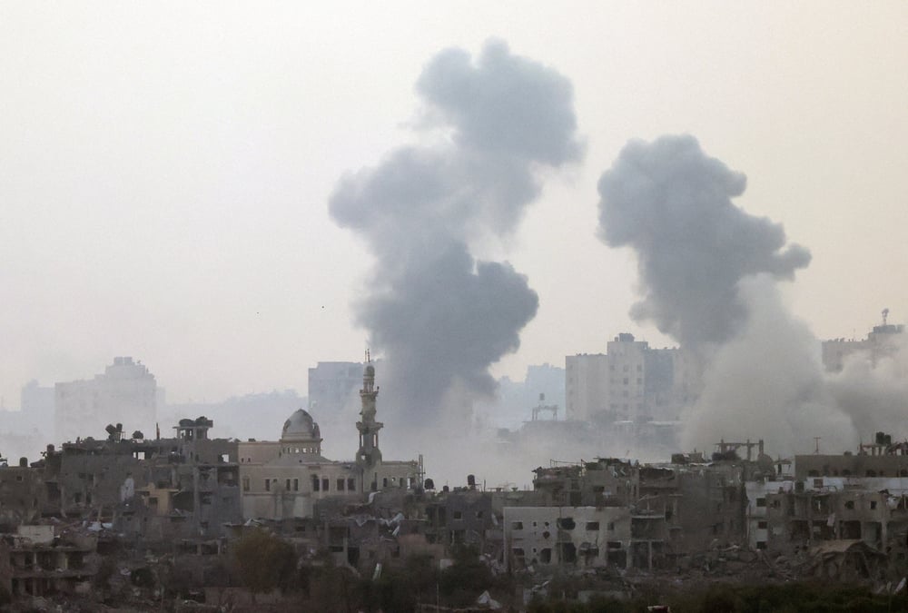 Gaza apres une frappe israelienne