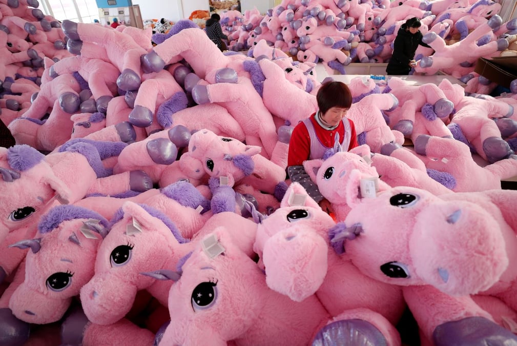licorne peluches Chine