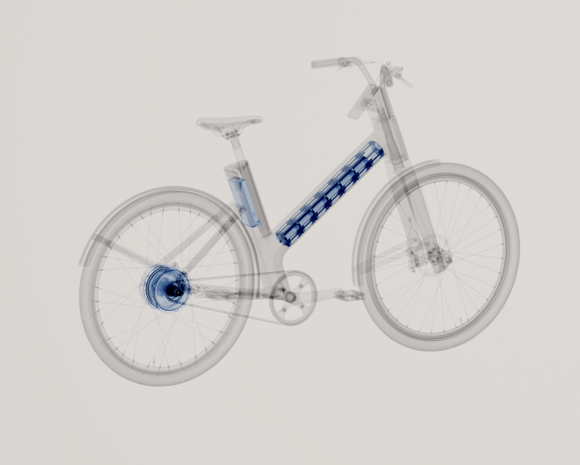 Le vélo hybrid d'Anod dispose d'une technologie hybride unique, qui permet la récupération d'énergie à chaque freinage grâce à des supercondensateurs logés dans le cadre du vélo
