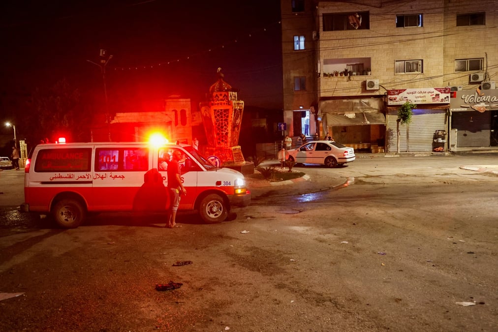 Le site d'une frappe israelienne a tubas