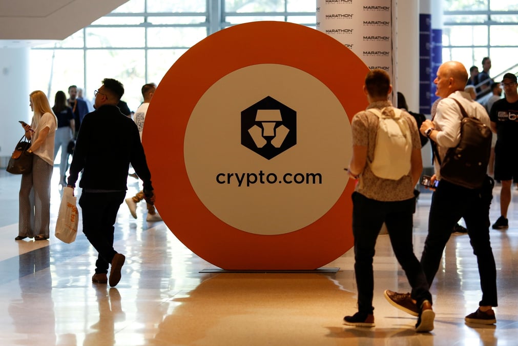 Logo de la plate-forme crypto.com