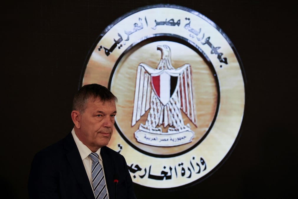 Le commissaire general de d'unrwa, philippe lazzarini