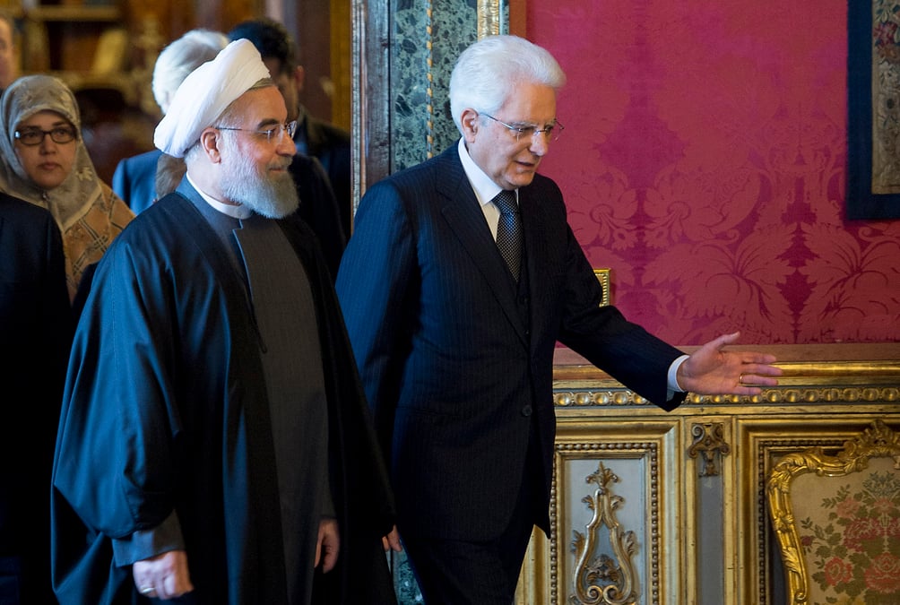 Visite en italie du president iranien hassan rohani